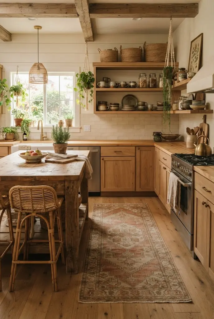 24 Farmhouse Boho Kitchen Design Ideas for a Cozy Home